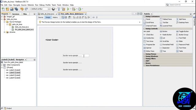 Generar o dar saltos de linea en un JLABEL en JAVA смотреть онлайн