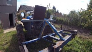 МТЗ. правильный палец для погрузки рулонов сена распашник для картошки на миник.