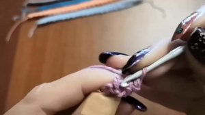 Шнур ,,Двойная гусеничка,, крючком.