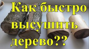 Как быстро высушить дерево, чтобы не потрескалось
