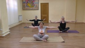 Йога - суставная гимнастика для пожилых в положении сидя