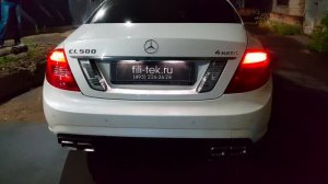 Звук выхлоп и насадки под AMG на Mercedes CL500 W216