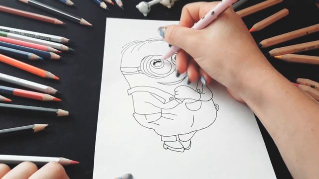 Как нарисовать Миньона из Гадкий Я How to Draw a Minion