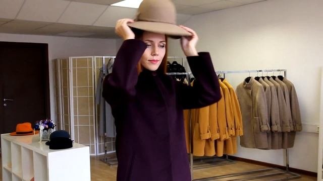 С чем носить шляпы? Пальто EXALTA и шляпы от LANA ANISIMOVA