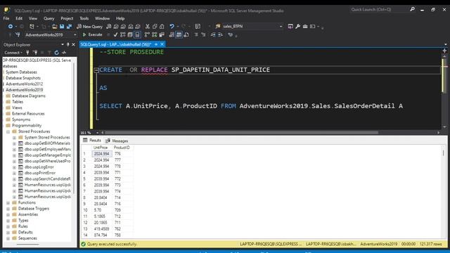 STORE PROCEDURE DI SQL SERVER смотреть онлайн