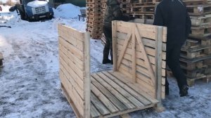 Контейнер деревянный 1600х1200х1200 для картофеля, моркови