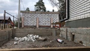 Строим каркасную баню на ленточном фундаменте. Начало #1 серия