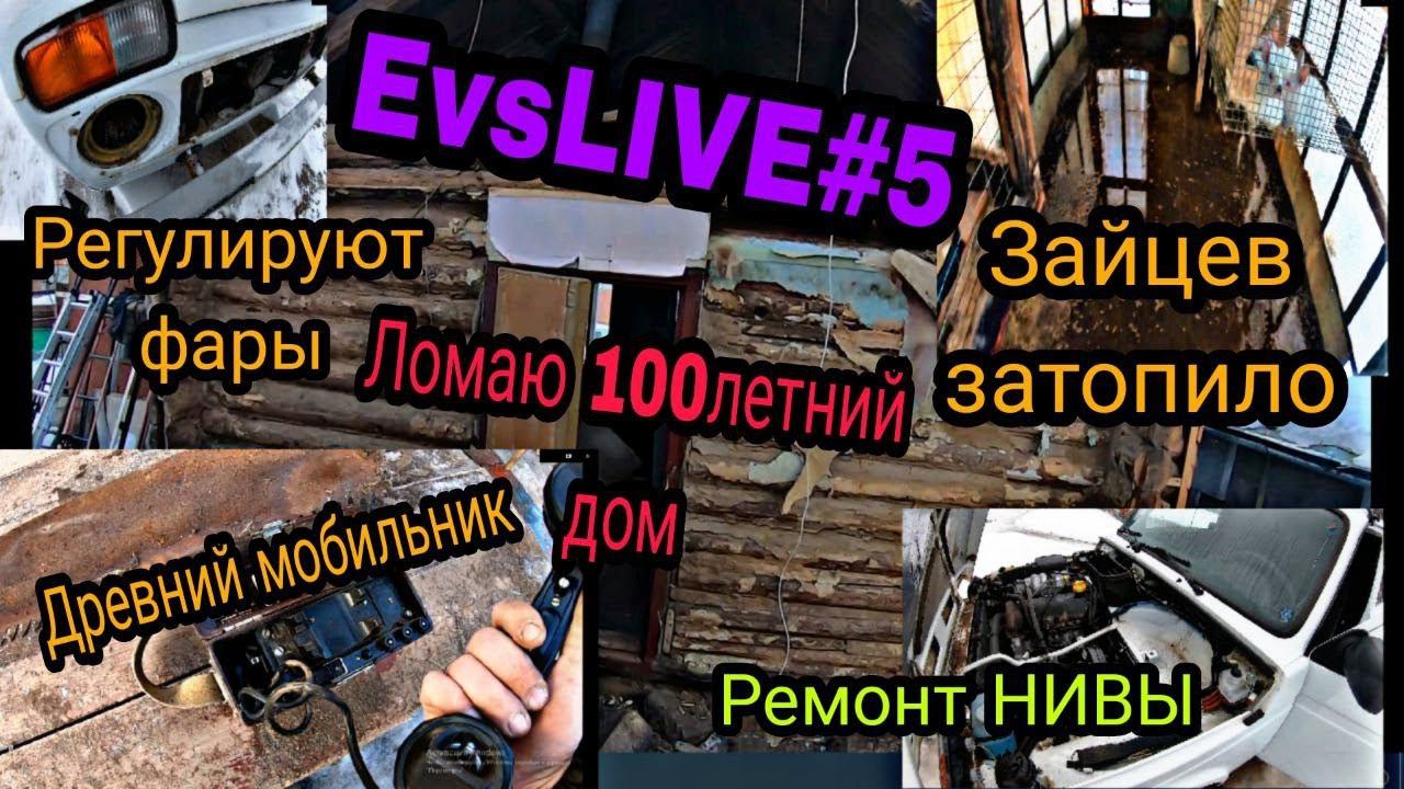 Первые поломки на НИВЕ. Кроликов ЗАТОПИЛО. Регулирую фары на НИВЕ. Ломаю 100 ЛЕТНИЙ ДОМ. смотреть онлайн
