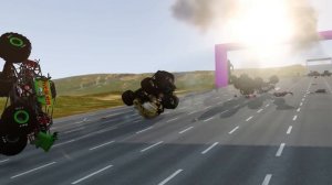 El Toro Loco, Grave Digger, Megalodon Epic Racing - BeamNG Random