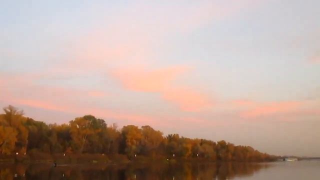 Киев, Труханов остров. Матвеевский залив. Осень, вечер. #Kyiv #Bulgakov #Autumn #Evening #Киев