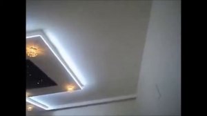 Дизайнерские Многоуровневые Светящиеся Натяжные потолки в Двухуровневом Пентхаусе