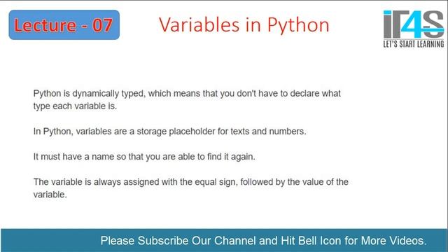 Python Tutorial in Urdu | Hindi | Variables and Data Types in Python - Details with Examples