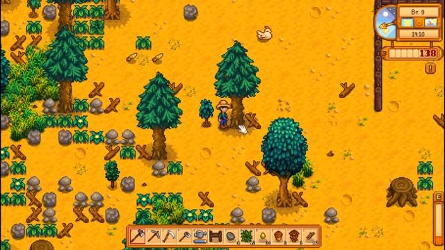 Забор для хлева, добыча дерева ☀ Stardew Valley серия #14(39)