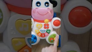 Обзор. Музыкальная игрушка-корова, для детей от 6 месяцев