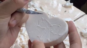 soap carving | heart gift [1K subs special!]