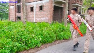 LTN Nerf War : Seal X poke Girl Boss & Delta Force T Nerf Guns Fight Criminal Team CHOCO