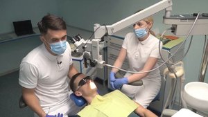 Этапы реставрации зуба.