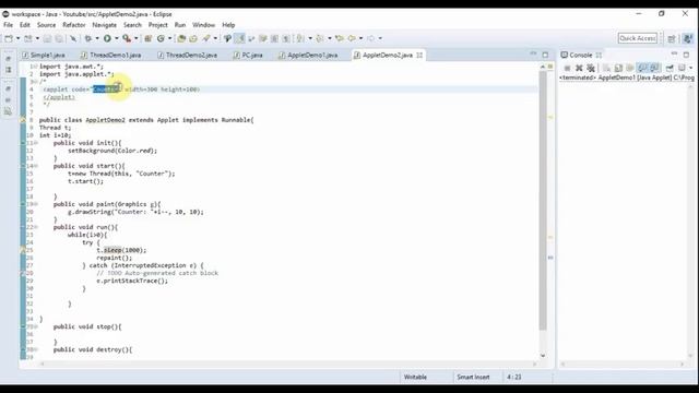 Applets in Java (Part 2) | OOC 15CS45 VTU смотреть онлайн