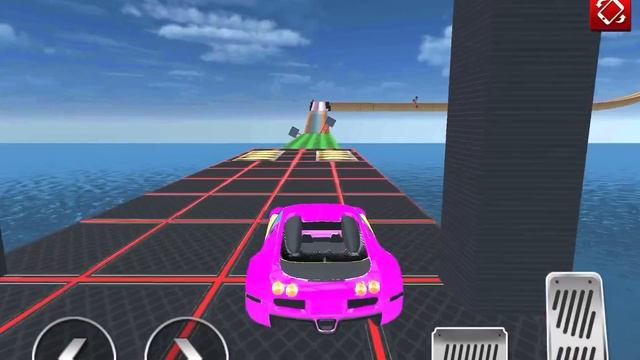 Mega Ramp car stunts game - Impossible car racing смотреть онлайн