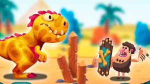 Дино Беш 2 ВРЕМЯ ПУТЕШЕСТВИЙ - Эпизод 1 прохождение мульт игры DINO BASH 2 на андроид. (1080p60fps)