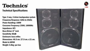 TECHNICS SB-CD650 - Technical Specifications