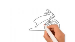 How to draw a motorcycle step by step II Motorbike Drawing