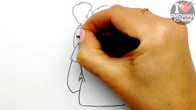 Как нарисовать Папу с Сыном | Красивый рисунок для Папы | Рисунок для срисовки Папе