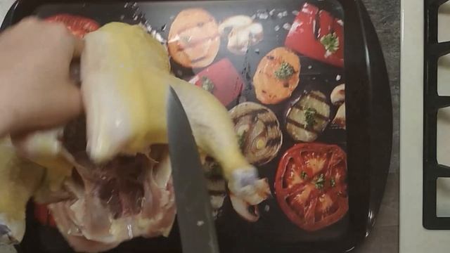 Курица на соли / Рецепт запеченной курицы в духовке на соли / Вкусная курочка
