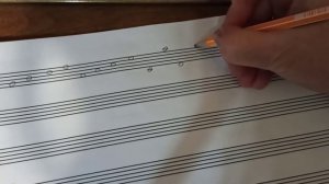 Расположение нот на нотном стане.