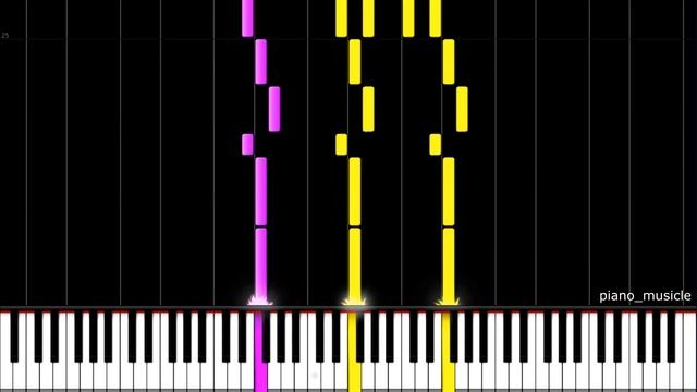 ЛОДКА ПО ВОЛНАМ ВО ТЬМЕ ПЛЫВЕТ ● на пианино + НОТЫ смотреть онлайн