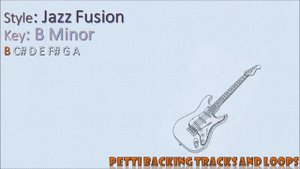 Jazz Rock Fusion Guitar Backing Track in B Minor