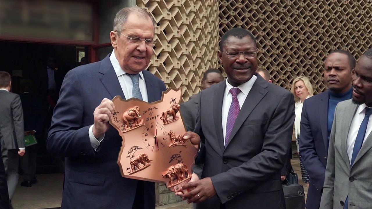 В Кении с рабочим визитом находится министр иностранных дел России Сергей Лавров