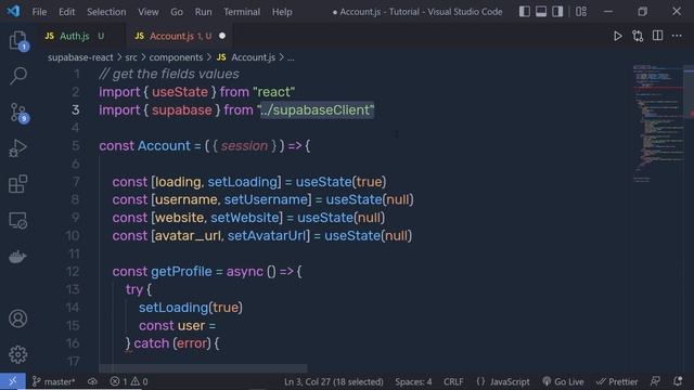 User Authentication with Supabase and React - Storage, Database, Auth