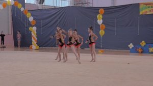 Художественная гимнастика ВЕСЕННИЕ КРАСКИ "Матрёшки" групповые упражнения БП