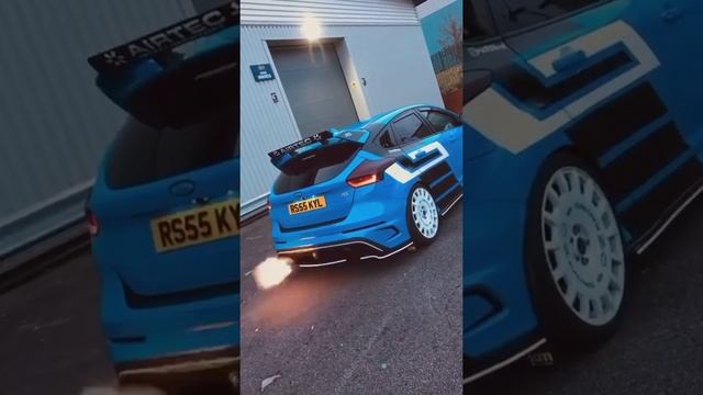 Mk3 Ford Focus RS Big Flames fitted with our NKE Dual Flamer Kit