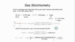 Gas Stoichiometry Problems non STP