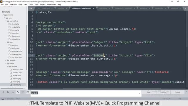 HTML Template to PHP Website & Login in OOP MVC | PHP Framework from scratch | Full Tutorial & Code