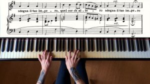 G. Caccini - Amor, ch'attendi?  (Piano Accompaniment + Sheet Music)