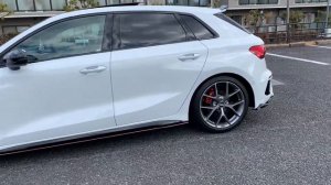 Audi A3 Sportback  30TFSI  8Y GYDLA 白黒パンダ?号　アルミとサイドディヒューザー追加　2023/2/12