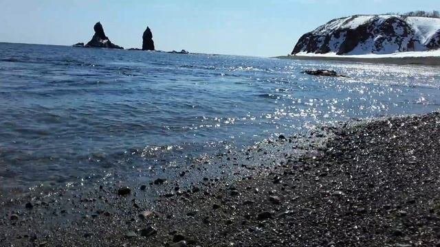 ЯПОНСКОЕ МОРЕ. ШУМ ВОЛН. ЯПОНСКОЕ МОРЕ В МАРТЕ. МИР ПРЕКРАСЕН. КРАСОТА ПРИМОРСКОГО КРАЯ. 25 РЕГИОН.