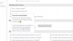 how to turn on formula autocomplete in excel