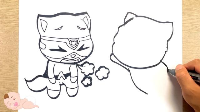 Bolalar uchun gapiradigan Tom qahramonlarini chizishㅣРисование Героев Говорящего Тома для детей смотреть онлайн