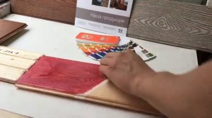 Браширование сосны ручной щеткой и окраска маслом LEINOS