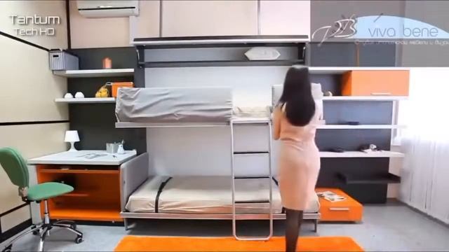 Невероятные идеи мебели для небольших помещений  Компактная, умная и многофункциональная мебель