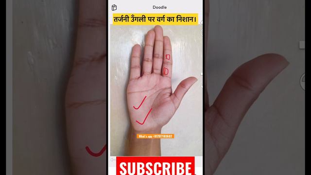 Square sign on index finger. #हस्तरेखा #palmistry #astrology