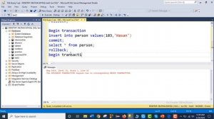 Database Transaction (Commit, Rollback, savepoint)in Sql Server part2