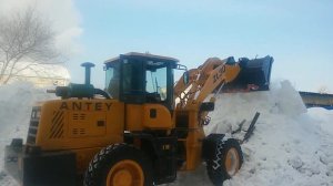 Фронтальный погрузчик Antey ZL30, работа при -30°C (Антей ЗЛ30)