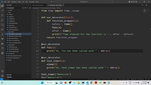 02 - Decorators,  Enumerators and Zip in 6 mins