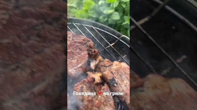 Говядина ? на гриле. Готовим на даче. #barbecue#beef#мясогриль