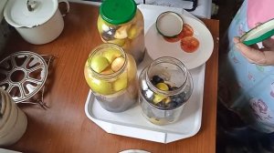 терновый компот с яблоками.очень простой рецепт.